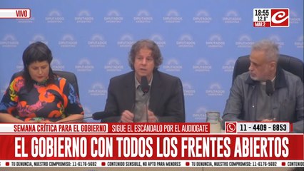 Semana crítica para el Gobierno: Jorge Rial y Mauro Federico en la Comisión de Libertad de Expresión