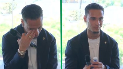 Antony vuelve a España con el Real Betis y se emociona hasta las lágrimas