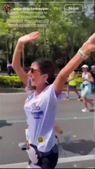 Diputada reconoce que no corrió completo el Maratón de la Ciudad de México