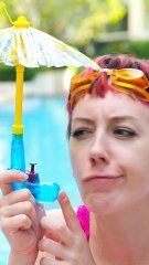 🤫 That’s Sneaky ☂️🌞 Water Gun Disguised as a Fun Umbrella!