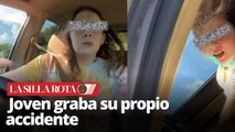 Joven graba su accidente de tránsito mientras cantaba para TikTok