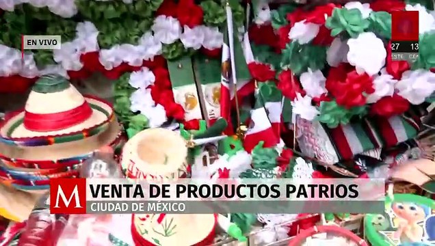 Septiembre ya se vive en CdMx: comerciantes ofrecen artículos patrios