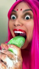 Try a Cute Soap Device 🐥 Bathroom Gadgets #comedy #shorts
