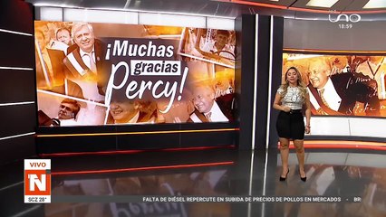 SANTA CRUZ LLORA A PERCY