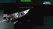 Imagens do ataque dos EUA a barco usado pelo narcotráfico, no sul do Mar do Caribe
