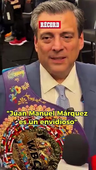 Mauricio Sulaimán carga contra Juan Manuel Márquez por las críticas al 'Canelo' Álvarez.  "Es un envidioso del éxito de un mexicano".