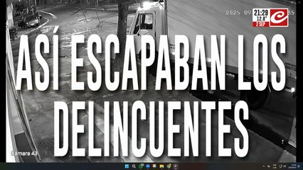 Persecucion y choque, operativo para dar con los delincuentes