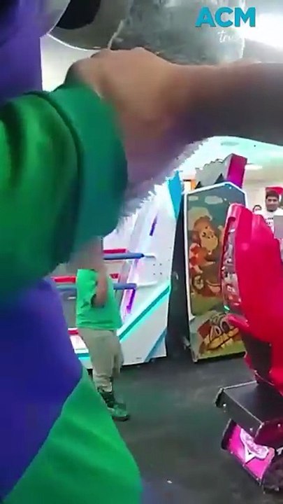 Wild moment Chuck E Cheese mascot is arrested by police