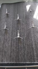 beautiful view of dubai mall fountain view