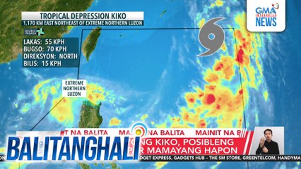 PAGASA - Bagyong #Kiko, posibleng lumabas ng PAR mamayang hapon | Balitanghali