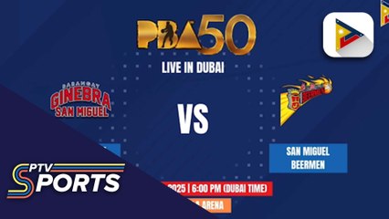 San Miguel at Ginebra, magbabakbakan sa Dubai para sa PBA 50th Anniversary