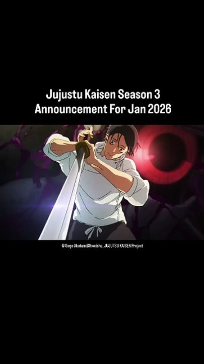 #BreakingNews JUJUTSU KAISEN- Culling GameScheduled for January 2026!