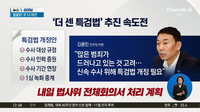 ‘특검법 개정안’ 법안소위 통과…민주당 속도전