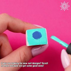 This is sponge nail art at its finest!💅✨