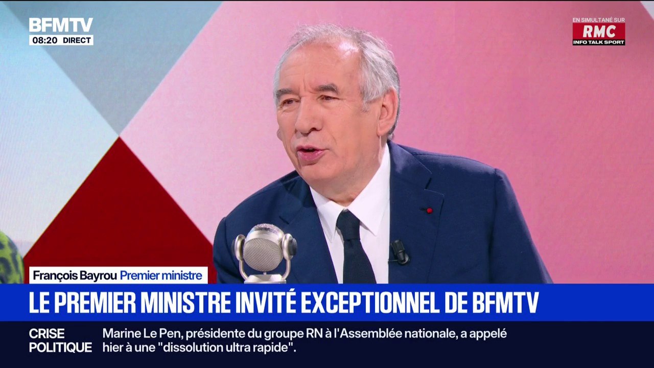 Vote de confiance: "Je ne suis pas défaitiste", assure François Bayrou