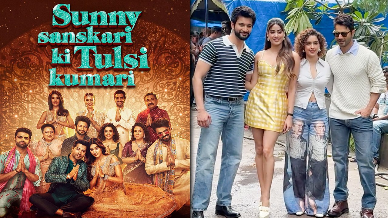 Varun Dhawan, Janhvi Kapoor, Sanya Malhotra & Rohit Saraf - Sunny Sanskari Ki Tulsi Kumari Stars
