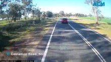 A lucky driver's near miss on Coolamon Road