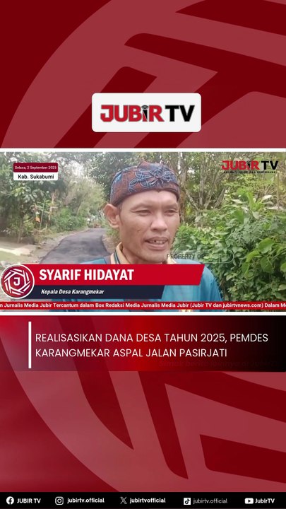 Realisasikan Dana Desa Tahun 2025, Pemdes Karangmekar Aspal Jalan Pasirjati