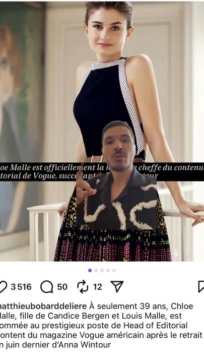 LA FILLE DE CANDICE BERGEN NOUVELLE BOSS DE VOGUE
