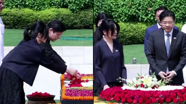 Singapore PM Pays Tribute to Mahatma Gandhi at Rajghat