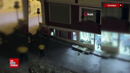 İstanbul'da kahvehanede çıkan tartışma dışarıya taştı