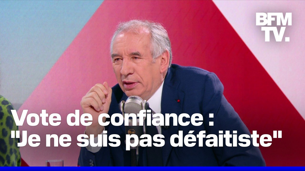 Vote de confiance, budget, oppositions...L'interview en intégralité de François Bayrou