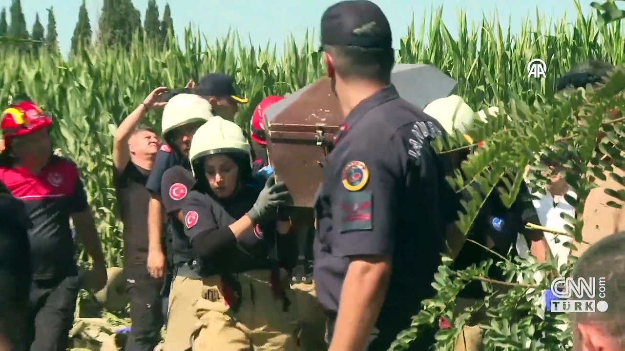 Eğitim için havalanan helikopter mısır tarlasına düştü: Pilot hayatını kaybetti