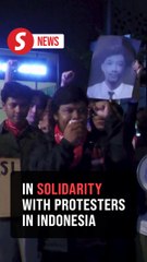 Malaysians rally at Indonesian embassy in support of student protests