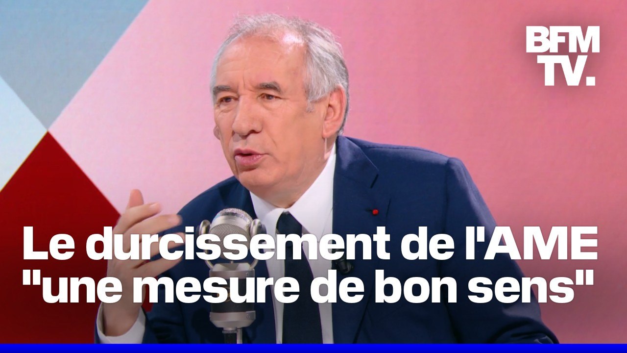 Pour François Bayrou, le durcissement de l'accès à l'AME "est une mesure de bon sens"