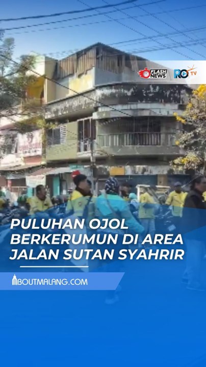PULUHAN OJOL BERKERUMUN DI AREA JALAN SUTAN SYAHRIR, MENARIK PERHATIAN WARGA