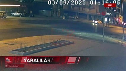 Antalya’da kavşakta çarpışan otomobil sürücüsü araçtan fırladı