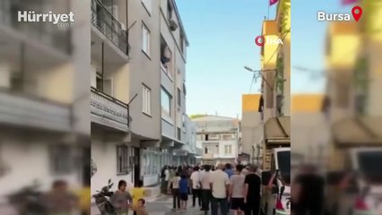 Bursa'da korku dolu anlar! Yangından böyle kurtuldular