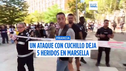 Un hombre armado con 2 cuchillos hiere a 5 personas en Marsella antes de ser abatido por la Policía