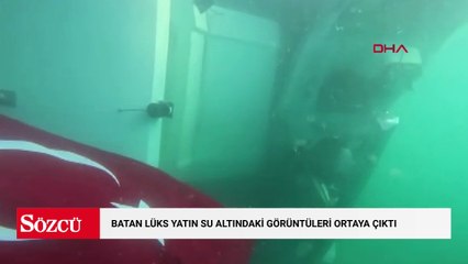 Zonguldak’ta batan lüks yatın su altındaki görüntüleri ortaya çıktı