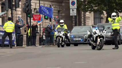 PM arrives at Parliament ahead of PMQs