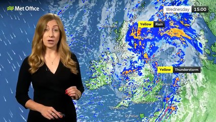 Met Office Wednesday Afternoon Weather Forecast