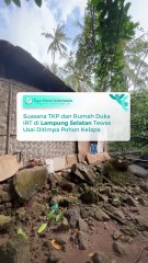 Suasana TKP dan Rumah Duka IRT di Lampung Selatan yang Tewas Tertimpa Pohon Kelapa