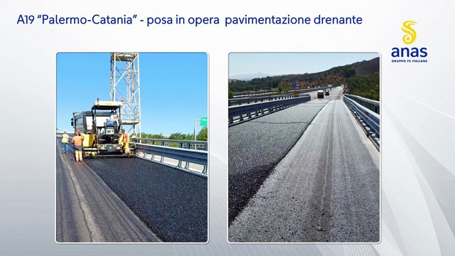 A19 Palermo-Catania, completata la pavimentazione drenante allo svincolo di Enna
