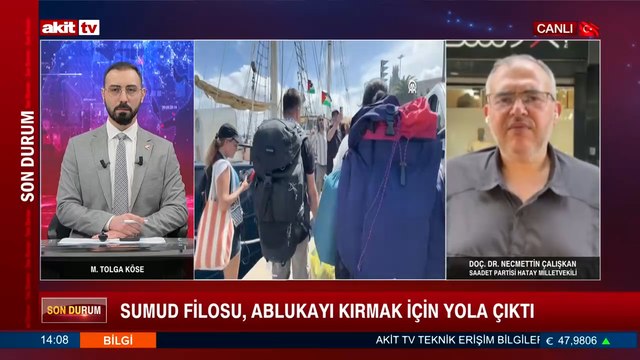 Doç. Dr. Necmettin Çalışkan: Sumud Filosu, ablukayı kırmak için yola çıktı