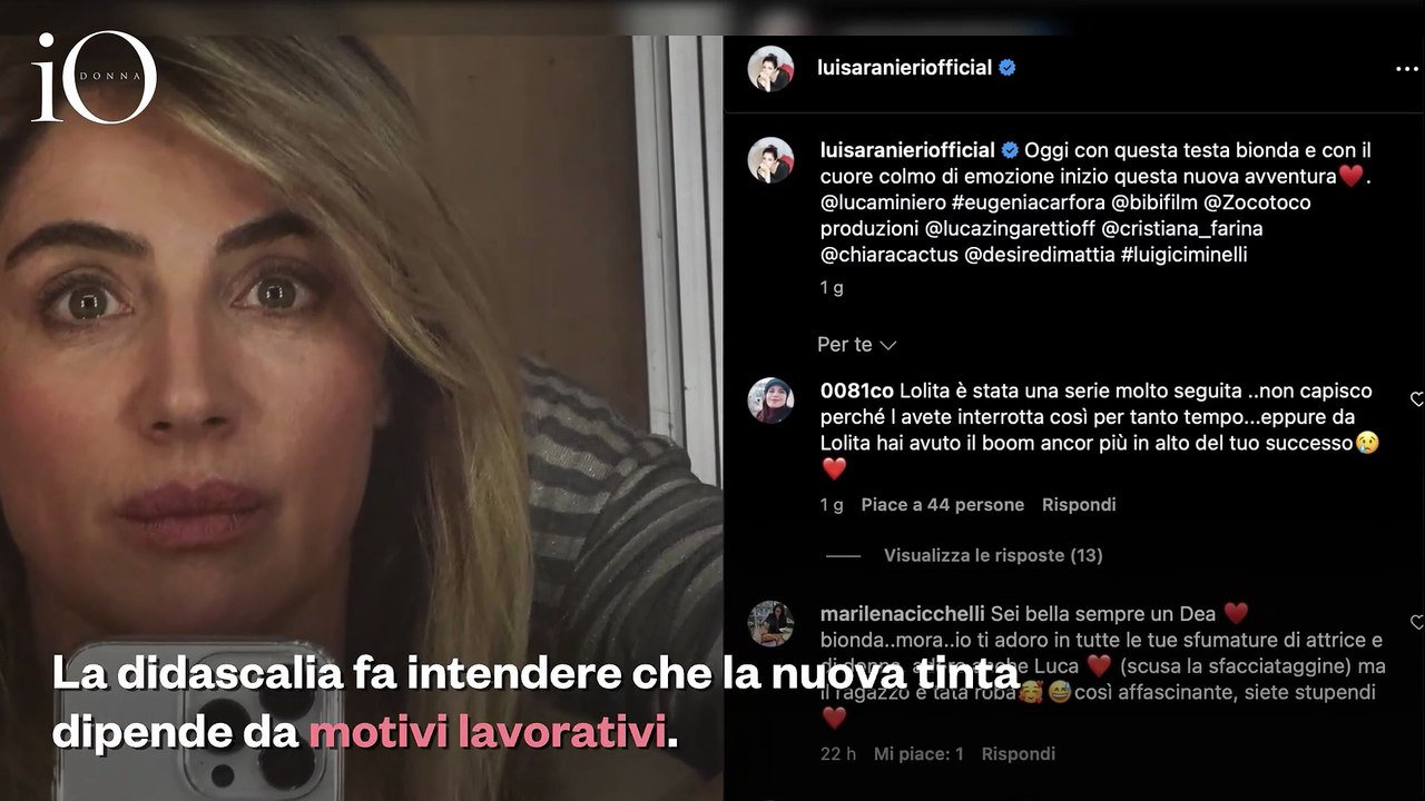 Luisa Ranieri si fa bionda: il cambio di look inaspettato
