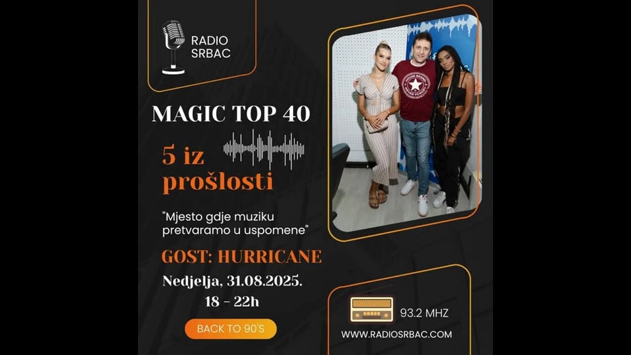 HURRICANE | MAGIC TOP 40 | Rubrika "5 iz prošlosti" | 31.08.2025.