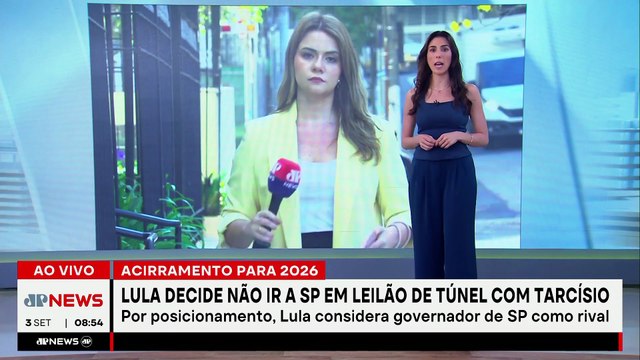 Lula decide não ir a SP em leilão de túnel Santos-Guarujá com Tarcísio