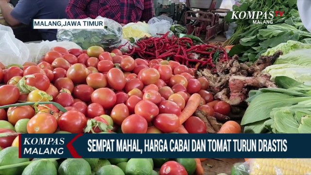 Sempat Mahal, Harga Cabai dan Tomat di Pasar Turun Drastis