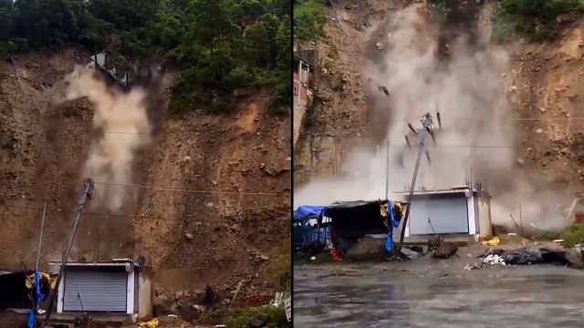 Himachal Rains: Under Construction Building Collapses in Kullu | VIRAL