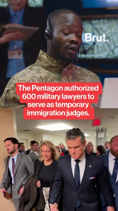 The Pentagon authorized 600 military lawyers to serve as temporary immigration judges.