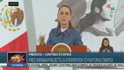 Mexico, president Sheinbaum rejects U.S. intervention to fight drug traffick