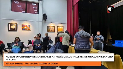 Nuevas oportunidades laborales a través de los talleres de oficio en Leandro N. Alem