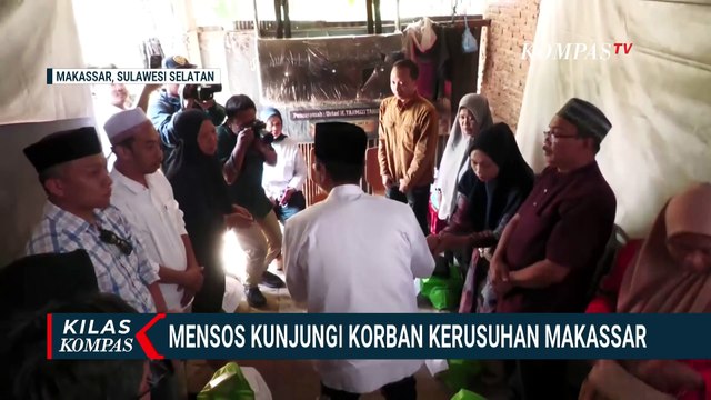 Mensos Saifullah Yusuf Datangi Keluarga Korban Kerusuhan Makassar, Pemerintah Beri Jaminan Sosial