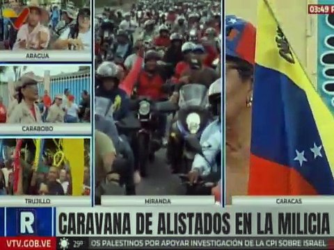 Caraqueños desbordan las calles en respaldo al presidente Nicolás Maduro