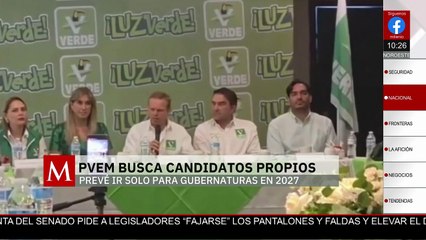 PVEM apuesta por ir solo en gubernaturas y presentar candidatos propios en 2027